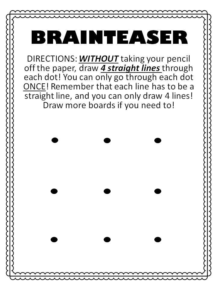 Drawing Brain Teasers With Answers at Explore