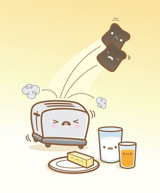 533x640 breakfast is ruined! cakeroll pattern kawaii cute, cute - Drawing Breakfast