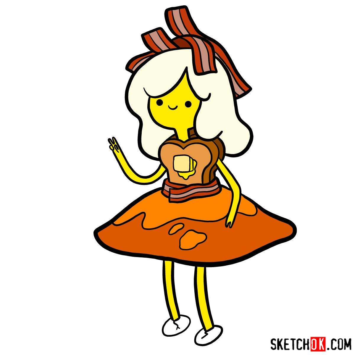 1200x1200 how to draw breakfast princess - Drawing Breakfast