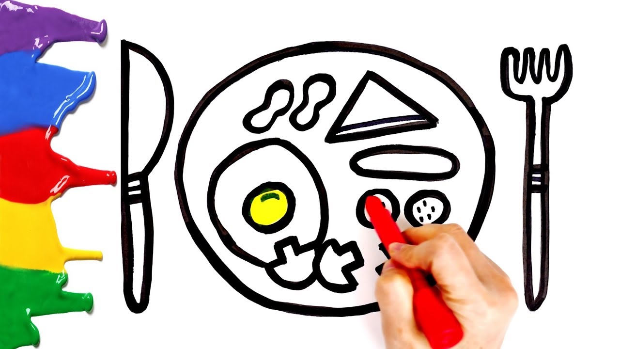 1280x720 breakfast drawing - Drawing Breakfast