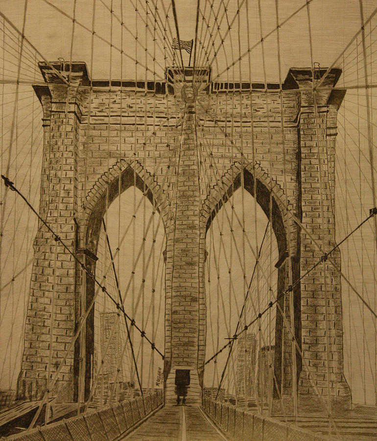 770x900 Brooklyn Bridge Drawing - Drawing Brooklyn Bridge