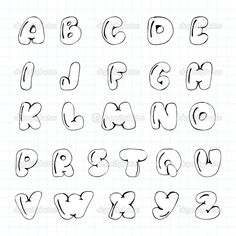 Drawing Bubble Letters at PaintingValley.com | Explore collection of ...