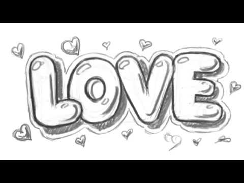 480x360 How To Draw Love In Bubble Letters - Drawing Bubble Letters