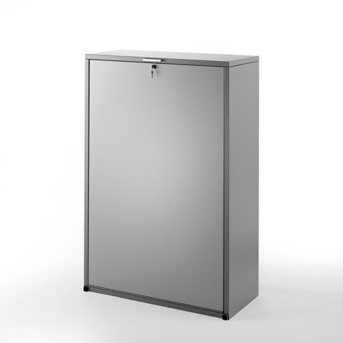 500x500 vertical drawing cabinet, prongs, mm, grey aj - Drawing Cabinet