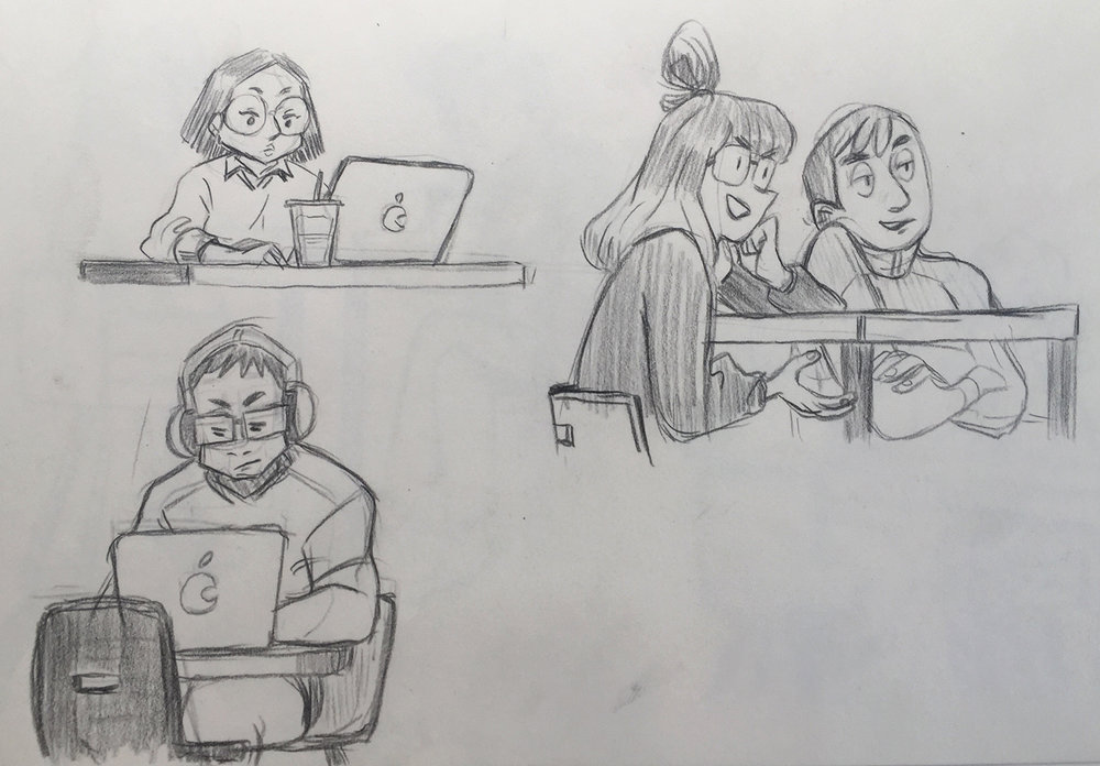 1000x696 life drawing + cafe drawings valerie garnace - Drawing Cafe