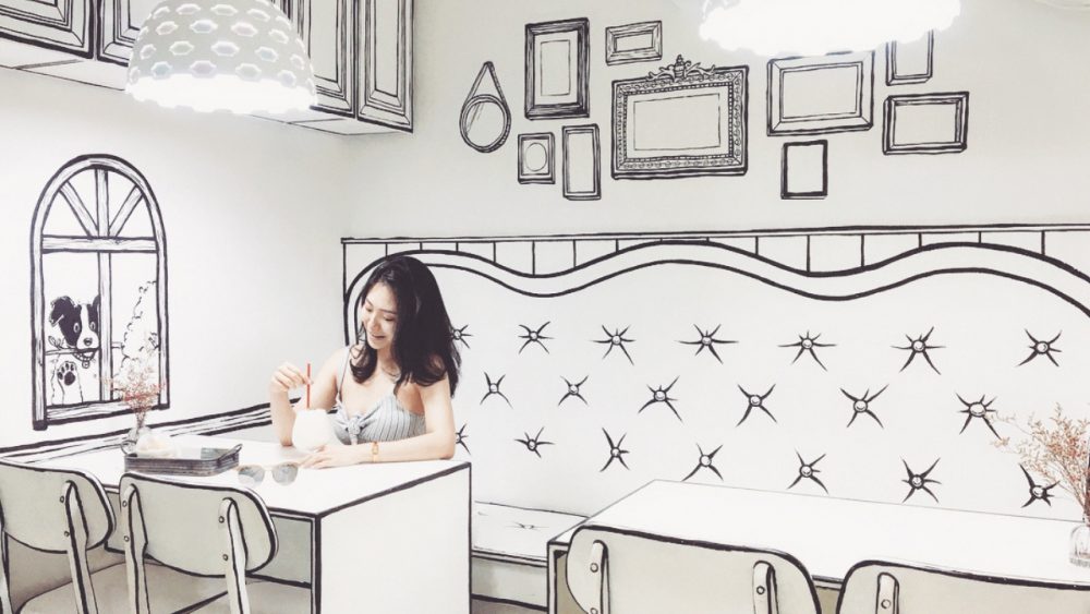 1000x563 Optical Illusion Drawing Restaurant - Drawing Cafe