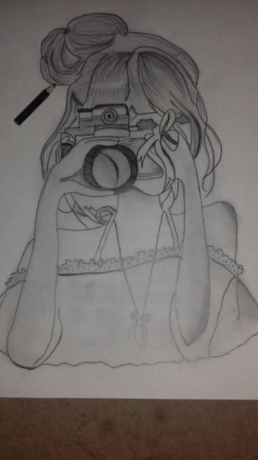 375x667 Camera Girl Drawing - Drawing Camera