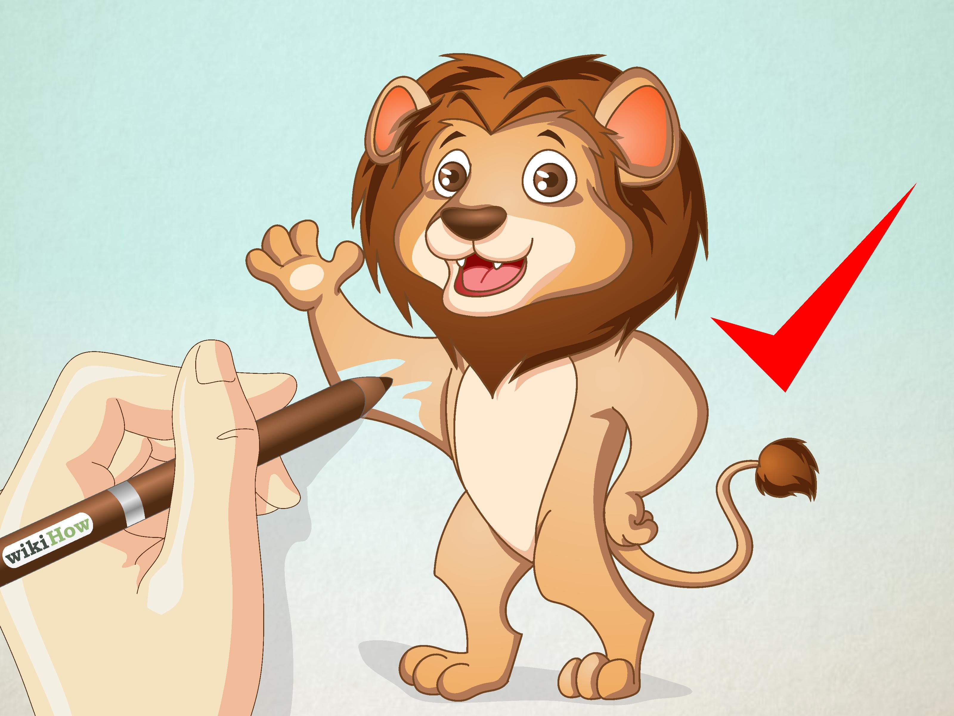 3200x2400 How To Draw A Cartoon Lion Steps - Drawing Cartoon Animation