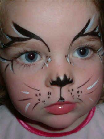 337x450 Kitty Cat Face Painting Ideas All Face Painting, Body Painting - Drawing Cat Faces On A Person