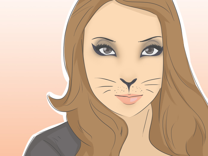 Drawing Cat Whiskers On Your Face at PaintingValley.com | Explore collection of Drawing Cat How To Draw Cat Whiskers On Your Face