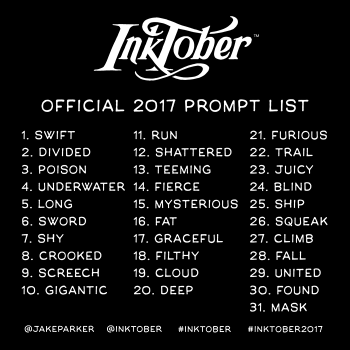 700x700 inktober drawing challenge draw, share, win! - Drawing Challenge