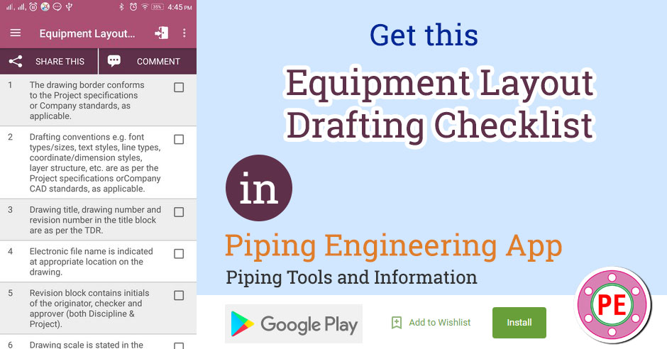 940x492 Checklist Equipment Layout Drafting The Piping Engineering World - Drawing Checklist