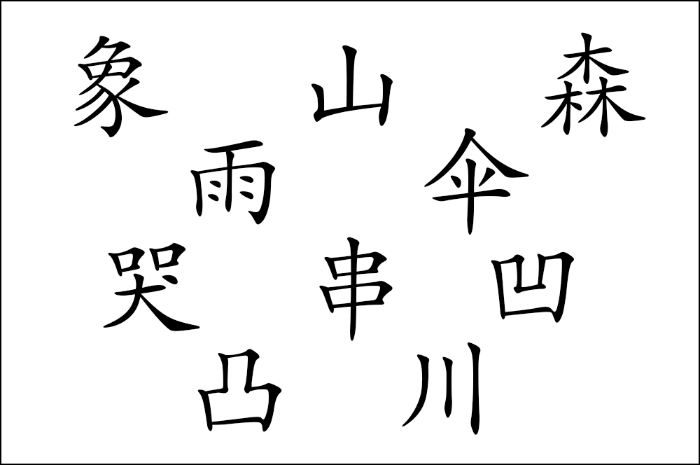 1000x664 Ten Chinese Characters That Look Like Their Meanings - Drawing Chinese Characters