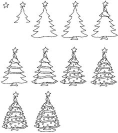 236x266 How To Draw A Christmas Tree Step - Drawing Christmas Pictures Step By Step