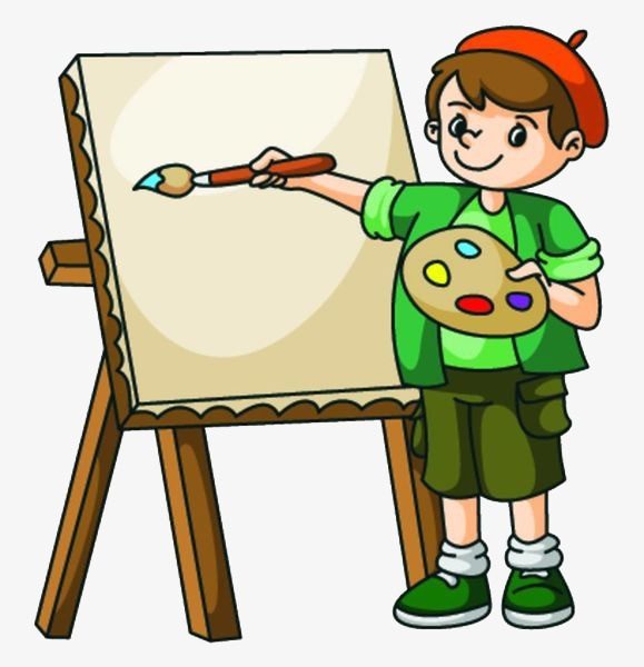579x600 A Boy Drawing On A Drawing Board, Boy Clipart, Painting, Draw Png - Drawing Clipart