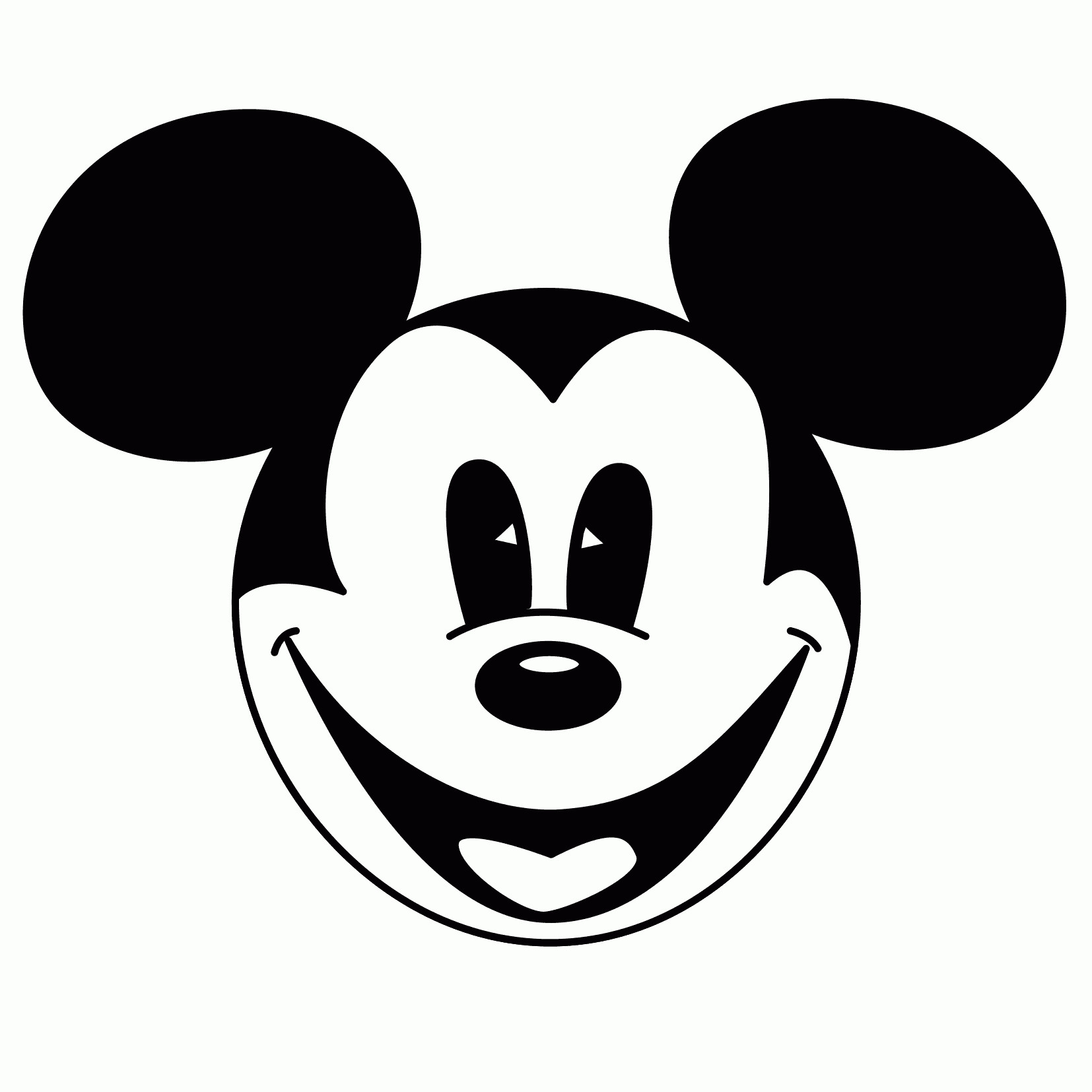1654x1654 How To Draw A Easy Mickey Mouse Mickey Mouse Drawing Face Mickey - Drawing Clipart Free