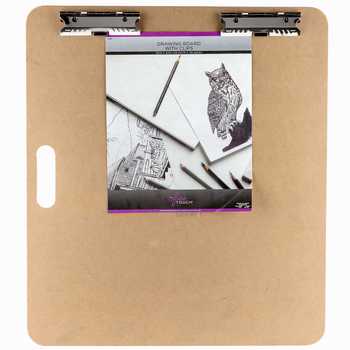 350x350 Drawing Board With Clips - Drawing Clipboard