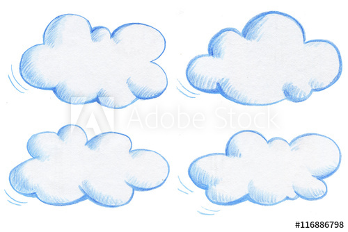 500x334 Clouds, Drawing - Drawing Clouds With Pencil