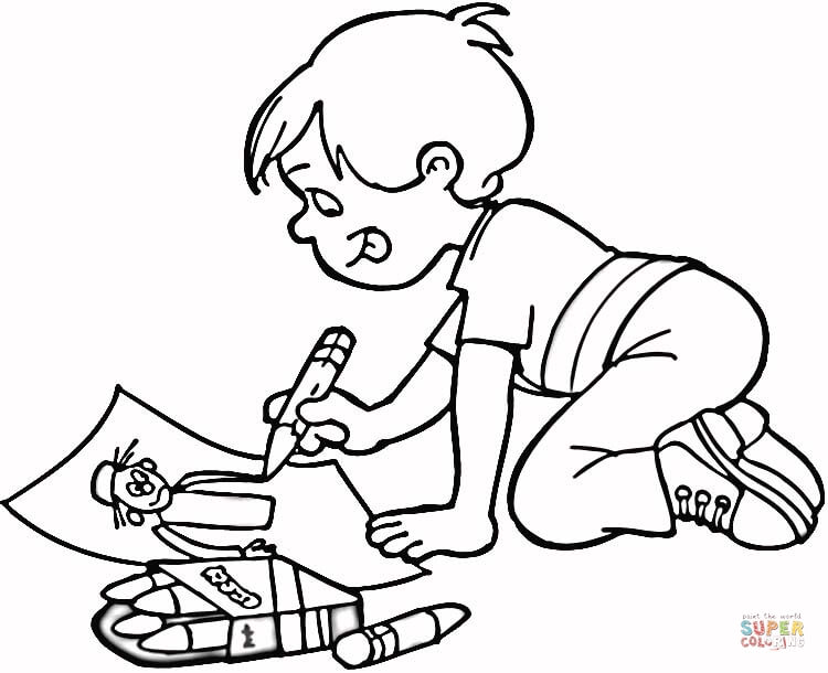 750x610 Kids Drawing Coloring Pages - Drawing Coloring