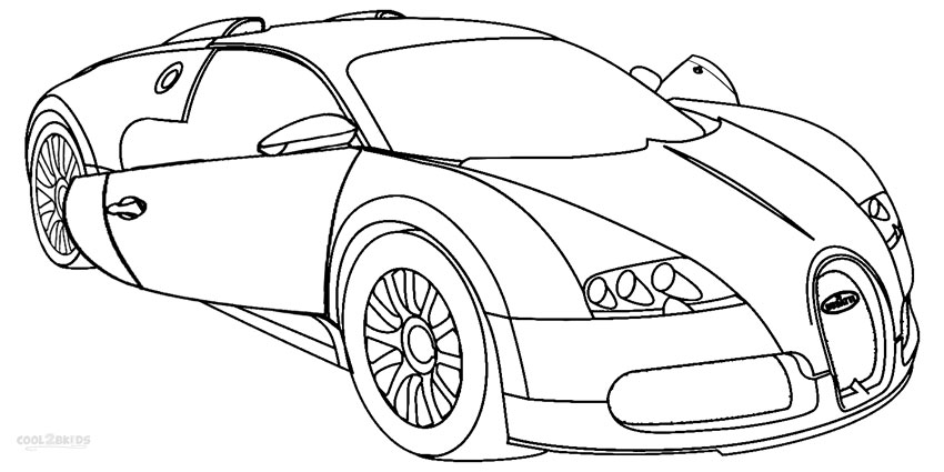 850x425 Printable Bugatti Coloring Pages For Kids - Drawing Coloring Pages