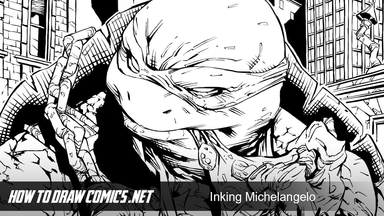 1280x720 how to draw comics michelangelo inks - Drawing Comics