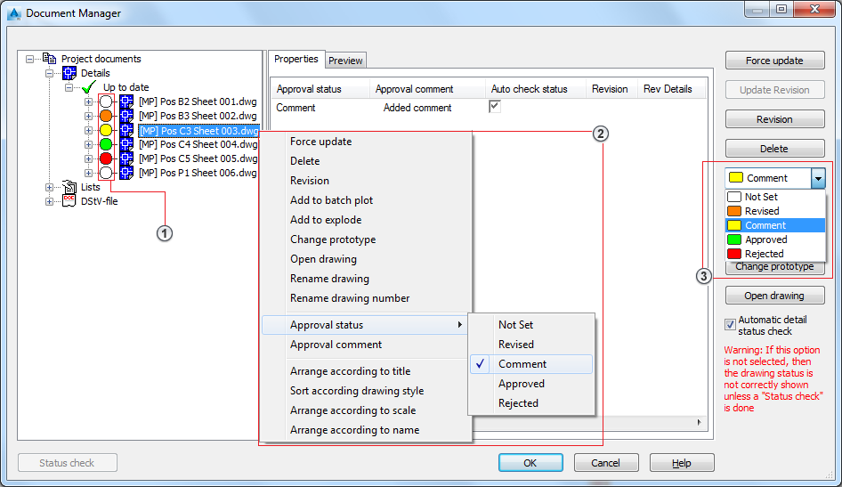 946x547 help drawing approval status and comments - Drawing Comments