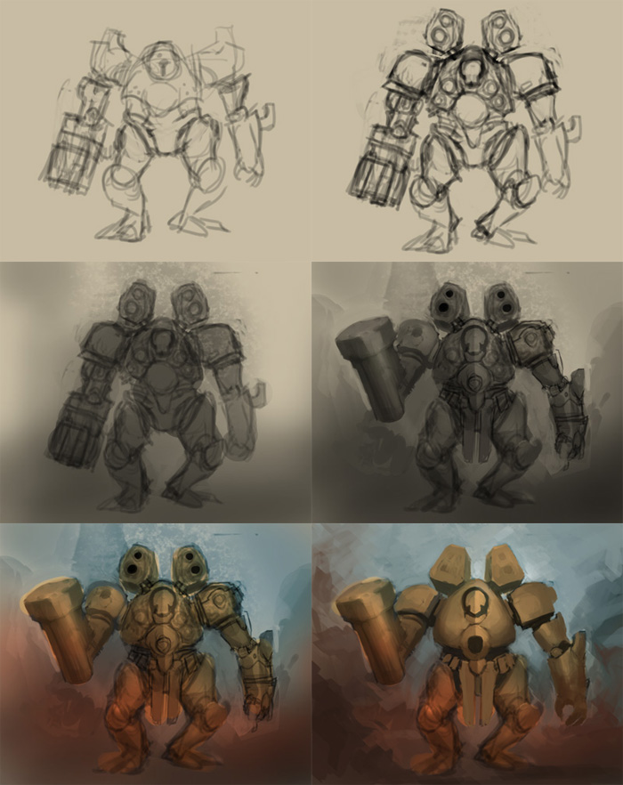 700x882 how to draw and paint mecha concept art - Drawing Concept Art