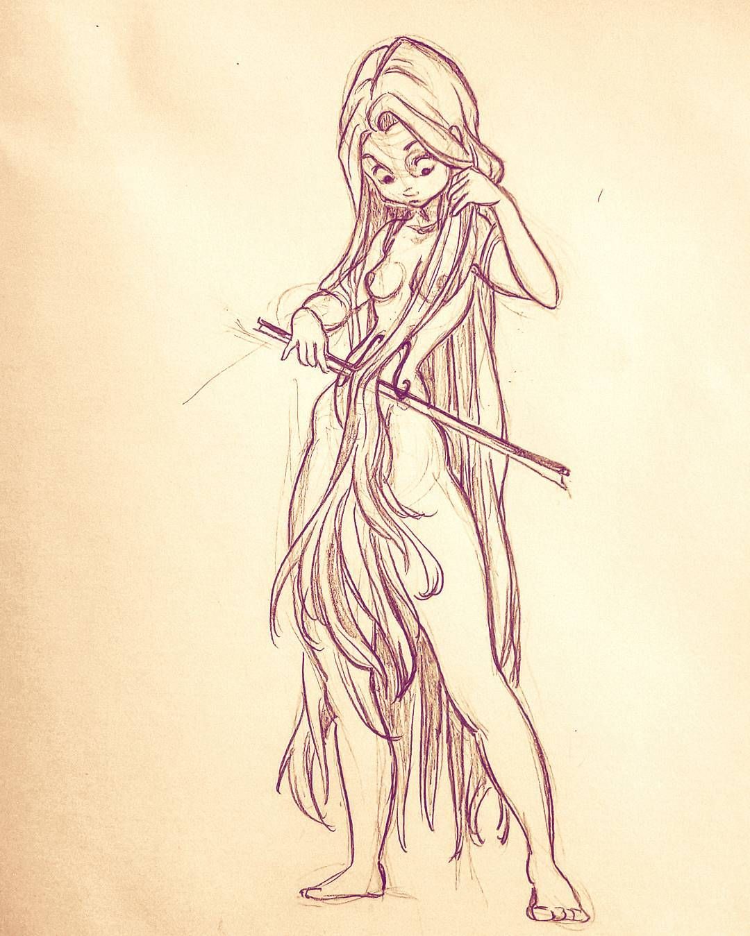 1080x1349 He Chelo Player - Drawing Concept Art