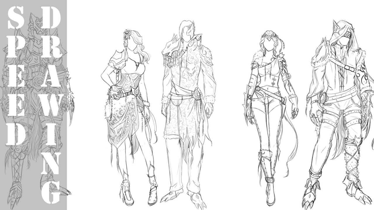 1280x720 aion armor concept art i speed drawing - Drawing Concept Art