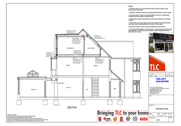 600x420 Hip To Gable Loft Conversion Planning Drawings - Drawing Converter