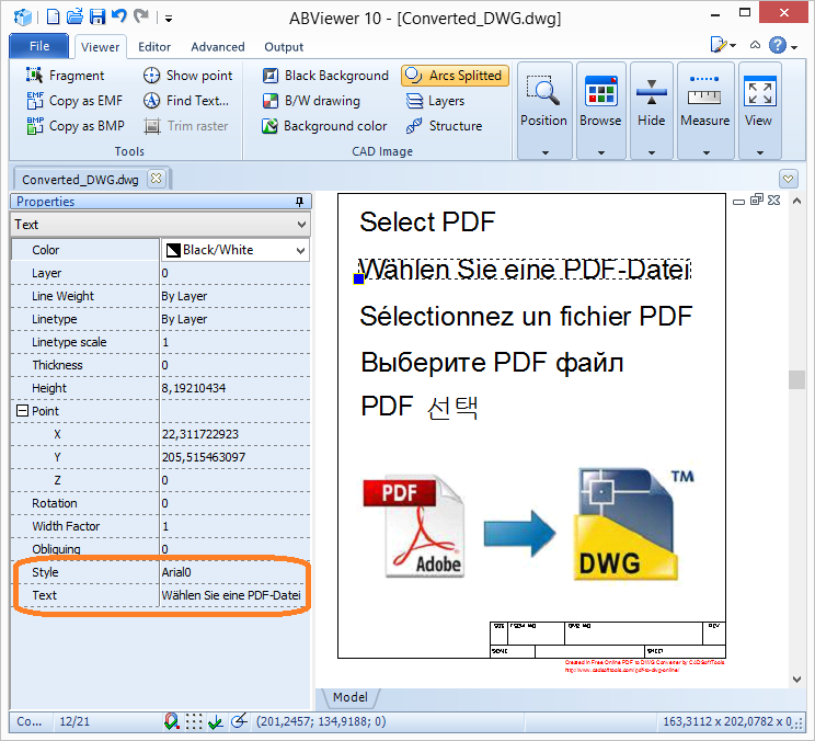744x676 Pdf To Dwg Converter - Drawing Converter