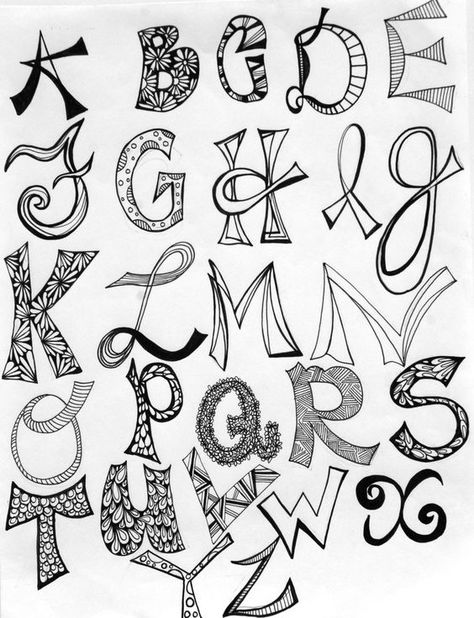 Drawing Cool Letter Design at PaintingValley.com | Explore collection ...