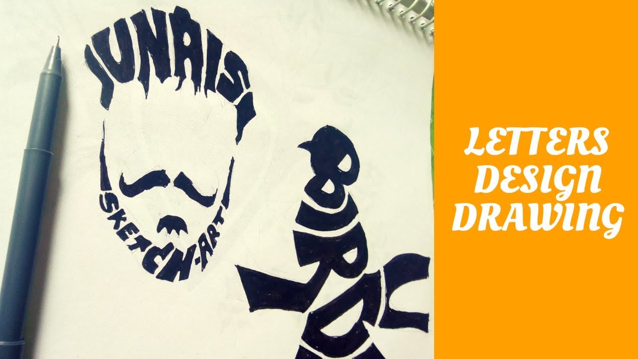 1280x720 Name Art - Drawing Cool Letter Design