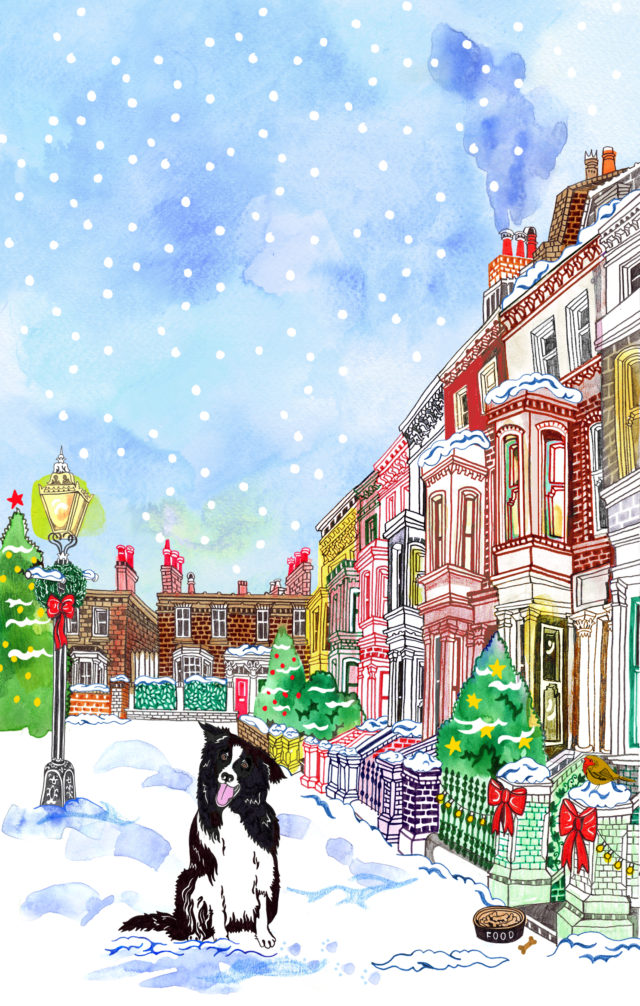 640x1006 snowy street book cover drawing hennie haworth - Drawing Cover