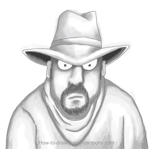 508x496 Cowboy Drawing - Drawing Cowboy