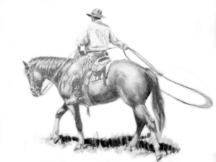 720x539 lorrie beck - Drawing Cowboy