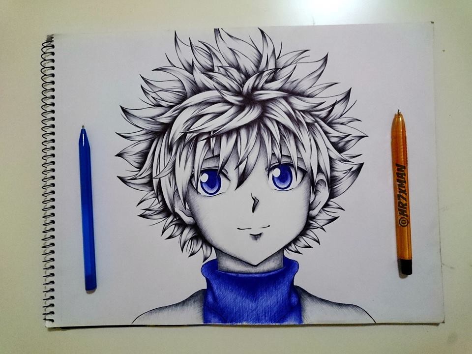 960x720 Killua Drawing - Drawing Credit