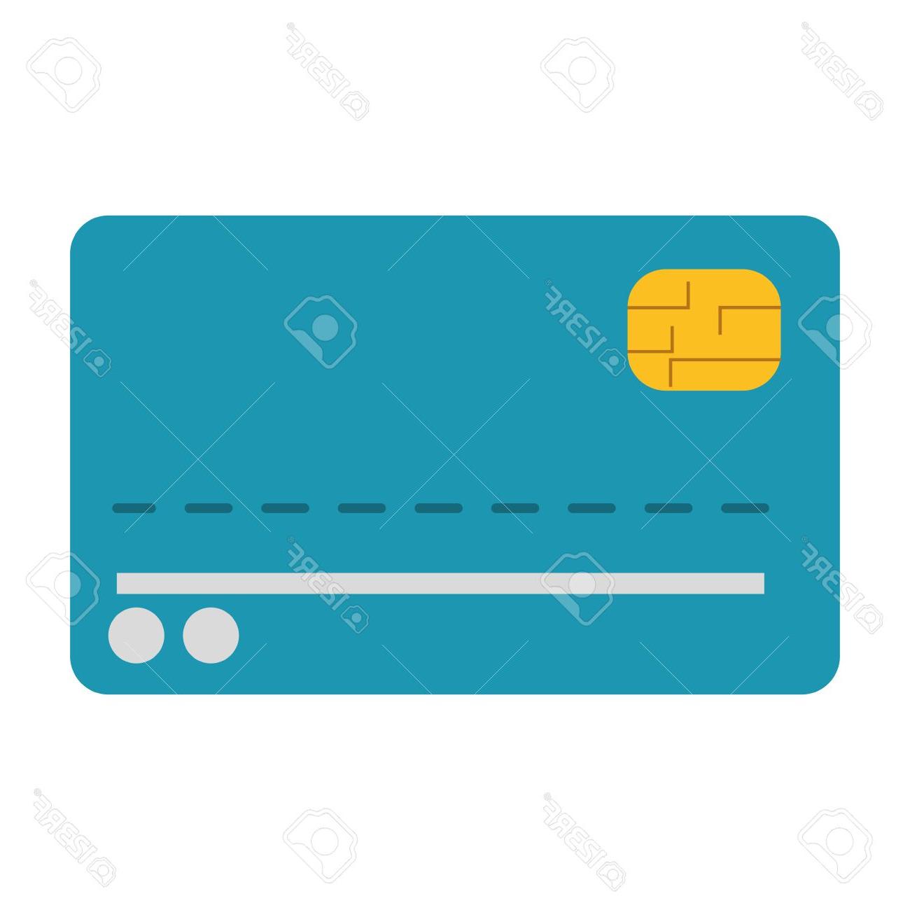 1300x1300 unique flat design credit or debit card icon vector illustration - Drawing Credit