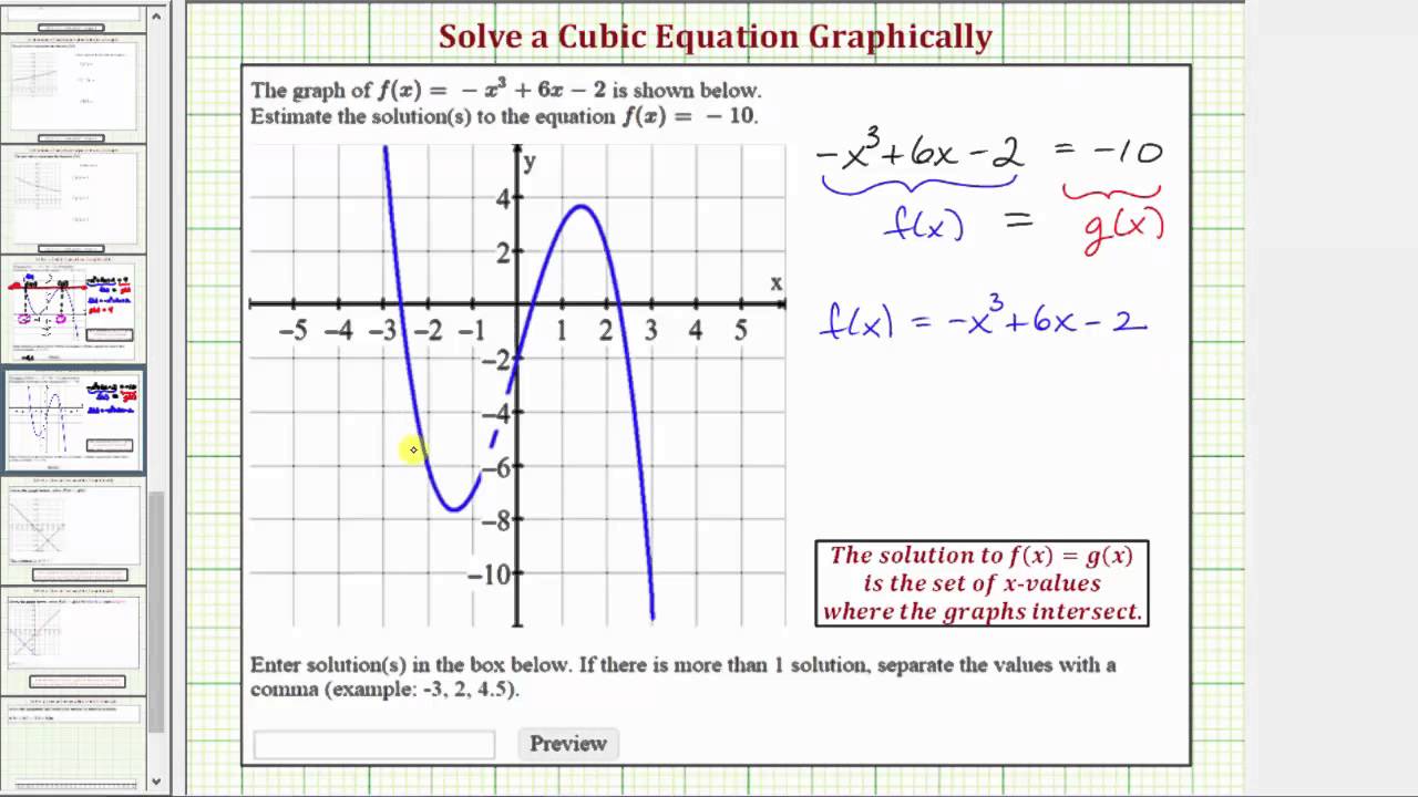 1280x720 ex solve a cubic function graphically - Drawing Cubic Graphs