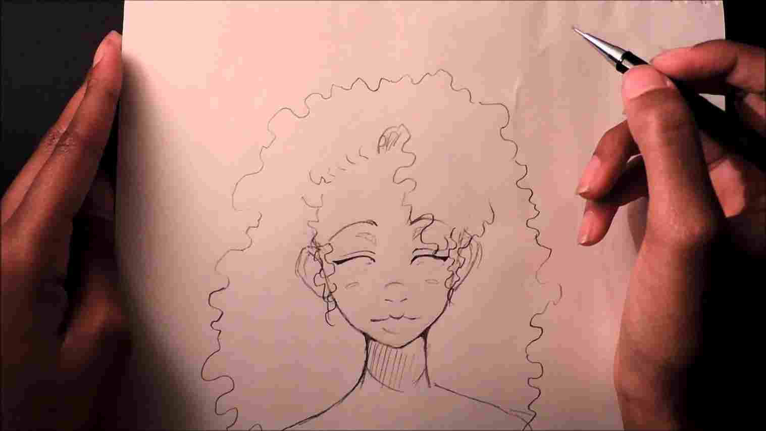 1517x853 curly hairstyles drawing to draw curly hair curls step - Drawing Curls