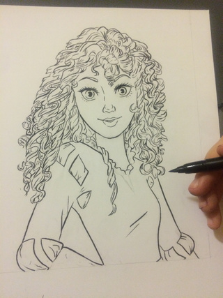 320x427 merida w i p! i have finally mastered the art of drawing curls xd - Drawing Curls