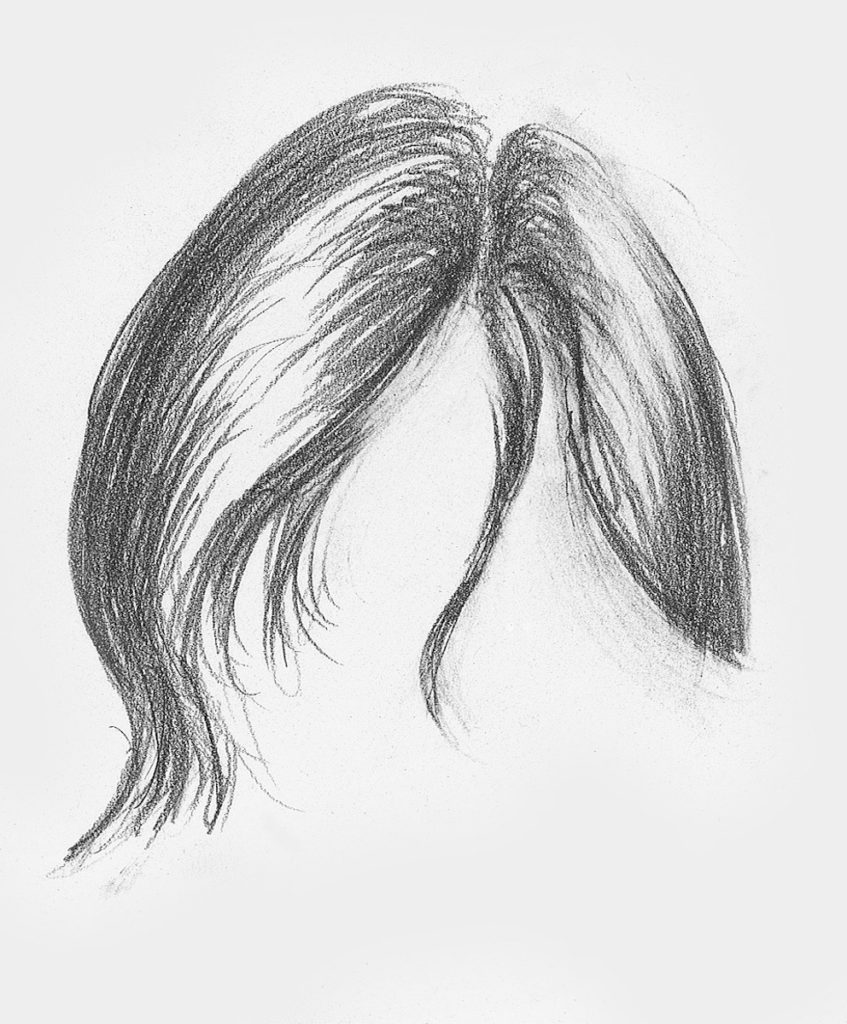 847x1024 drawing hair for beginners graphite and colored pencil techniques - Drawing Curls
