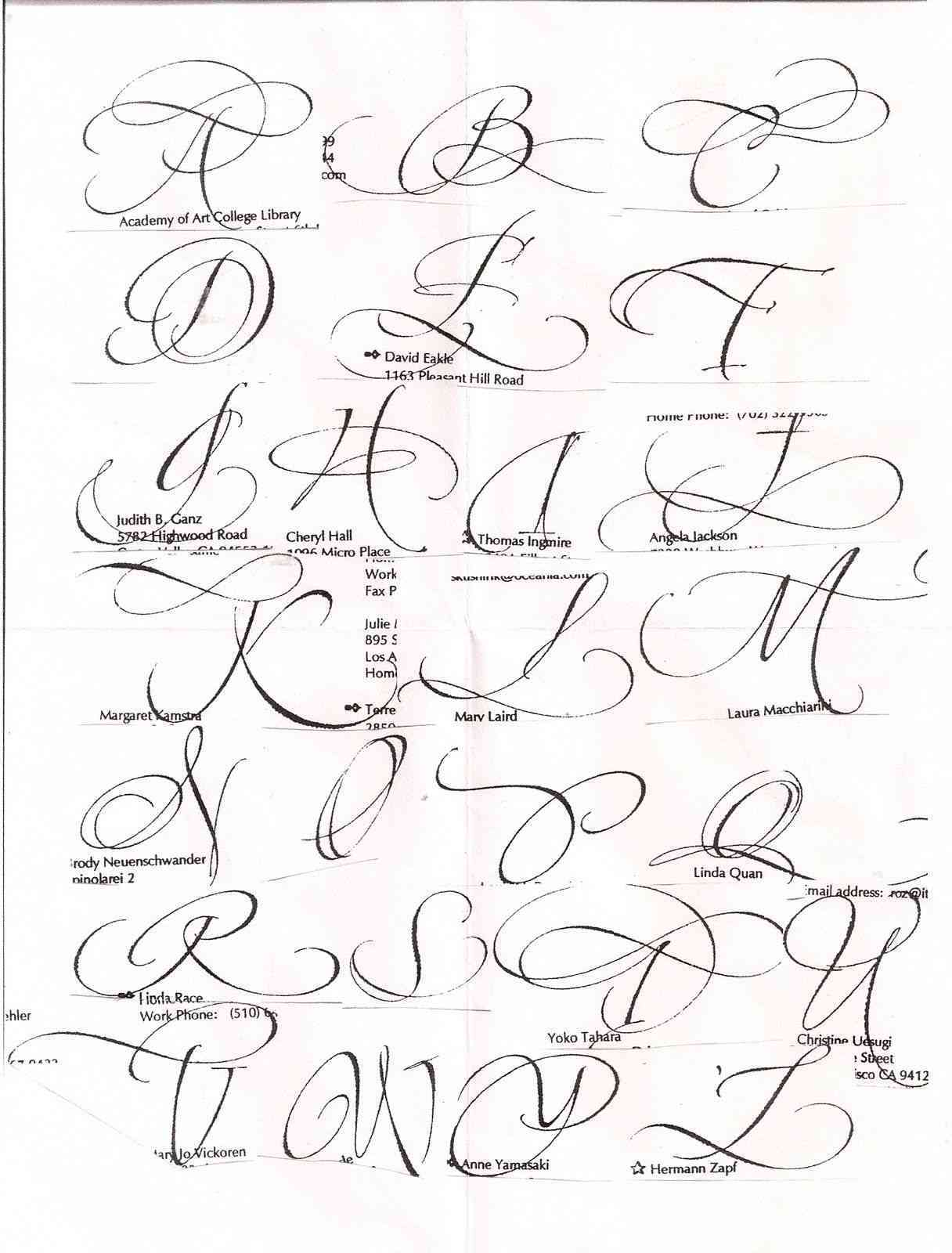 Drawing Cursive Letters at Explore collection of