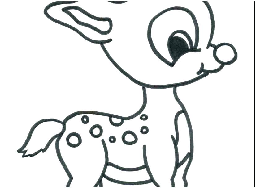 Simple Baby Animal Coloring Pages Coloring And Drawing