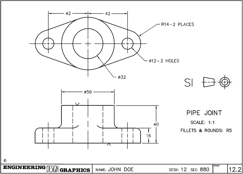 850x610 the students generate an engineering drawing directly - Drawing Database