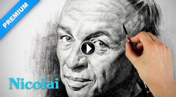 600x333 drawing nicolai portrait drawing demo proko - Drawing Demo