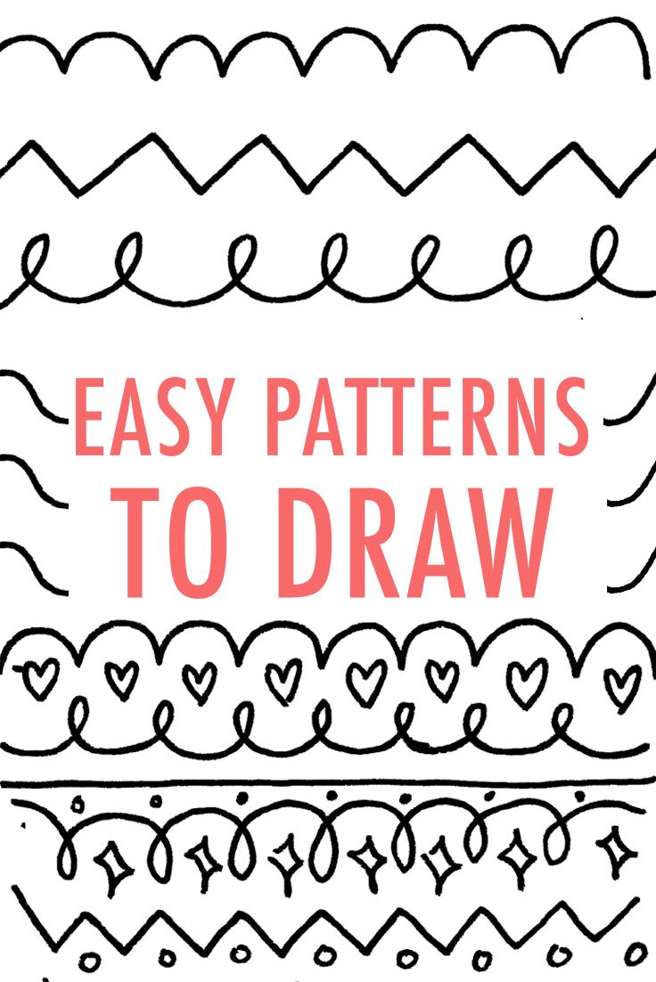 736x1102 Easy Patterns To Draw Design Your Own Pattern + Elements Bible - Drawing Designs For Kids