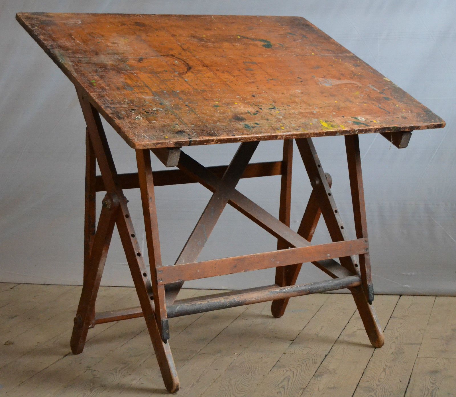 1600x1394 Keuffel Esser Drafting Table Antique Vintage Factory Industrial - Drawing Desk