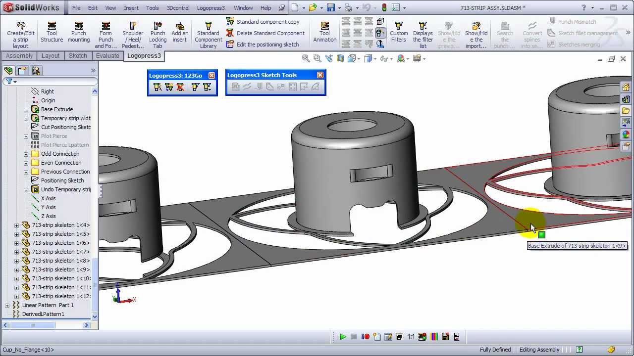 1280x720 Round Draw Cup No Flange - Drawing Die