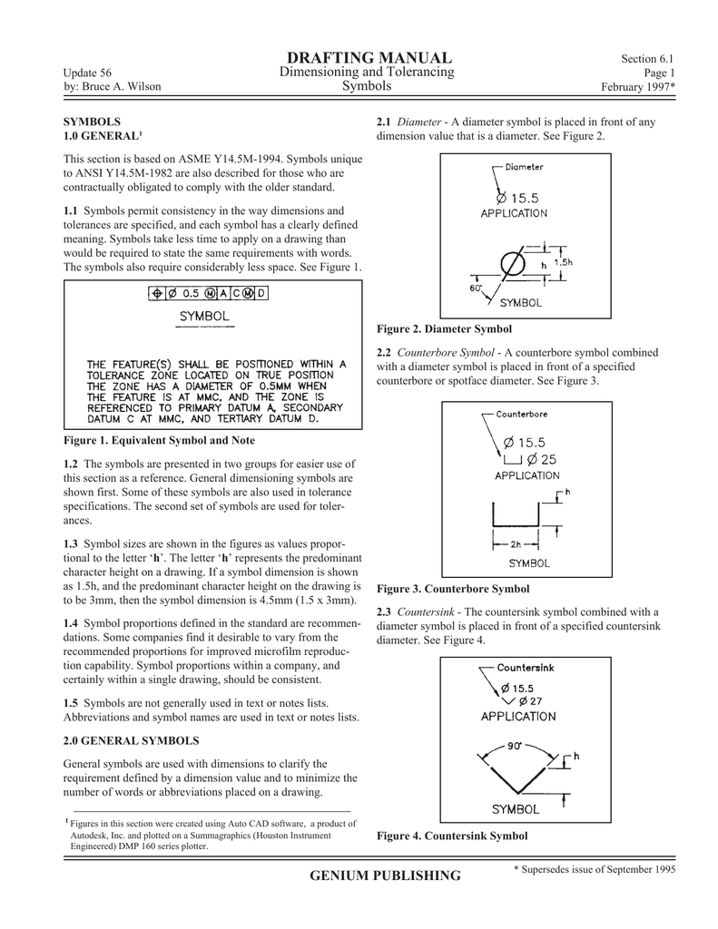 Drawing Dimension Symbols at Explore collection of